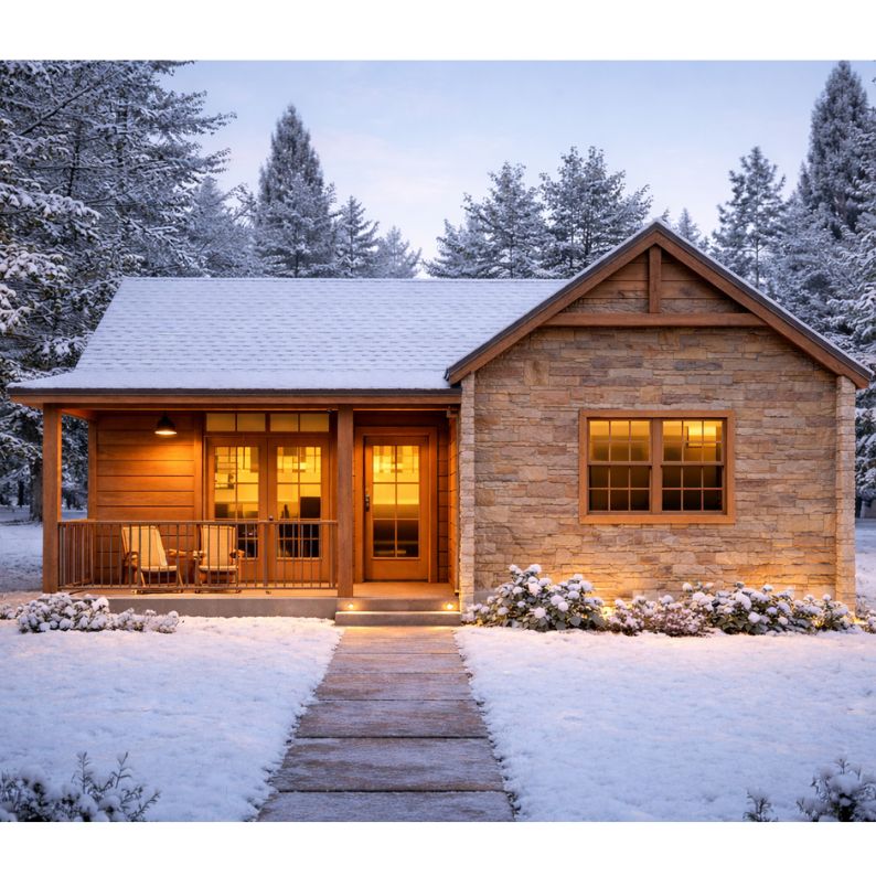 Modern house construction before and after completion – home building checklist