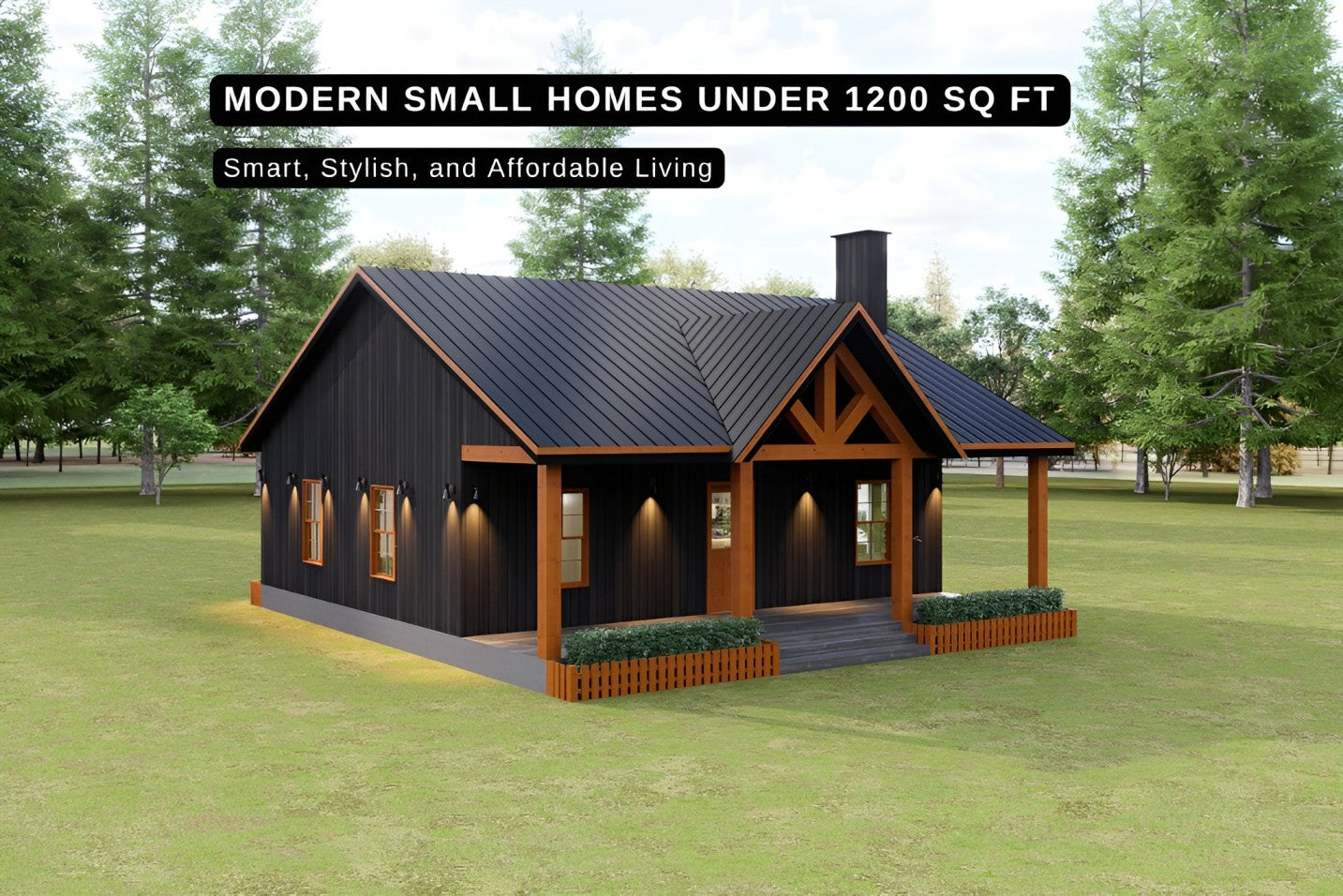 Modern Small Homes Under 1200 Sq Ft: Smart, Stylish, and Affordable Living.