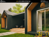 1000 square foot one-story cottage with open layout