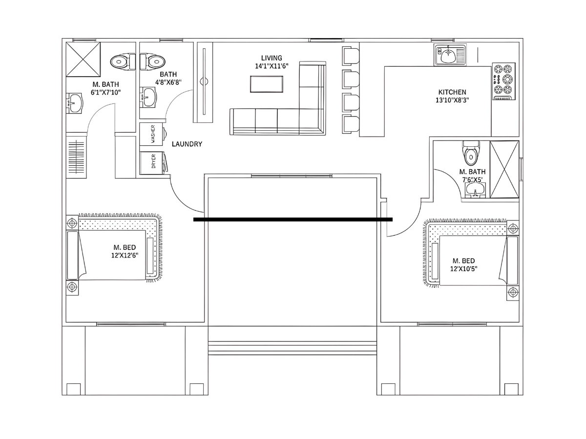 Ground Floor Plan for Plan C-25-141