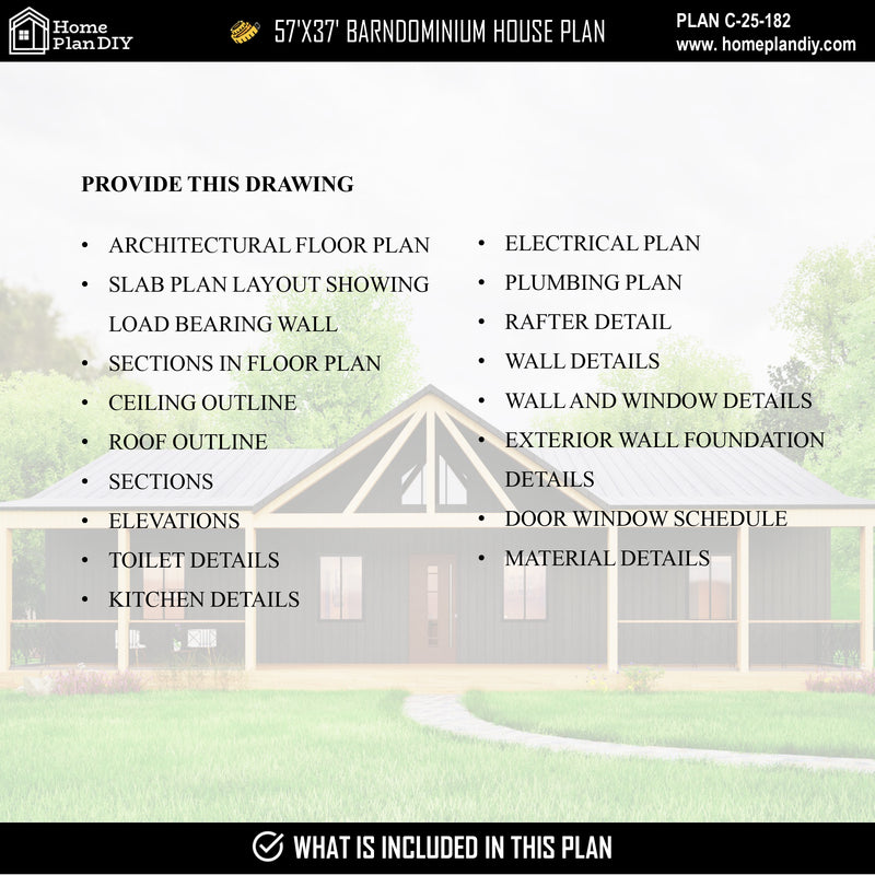 3 bedroom 2 bathroom barndominium floor plan with loft