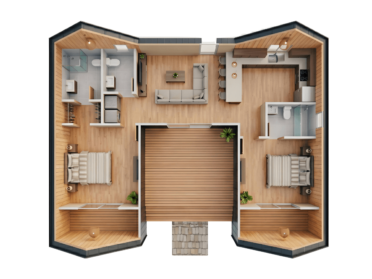 3D Floor Plan for Plan C-25-141