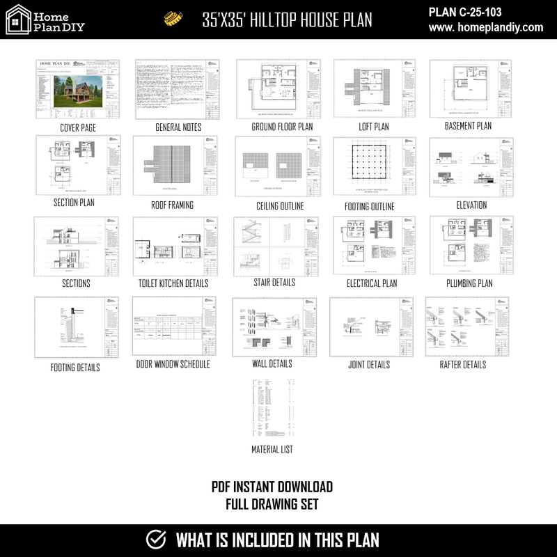 4 bedroom 3 bathroom modern hilltop house plan with basement and loft