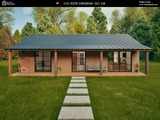 1395 square foot barndo home plan for DIY builders and rentals