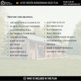 2 bedroom 2 bathroom modern barndominium house plan