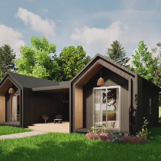 Tiny home design with loft and 3 full bathrooms video tour