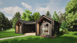 Tiny home design with loft and 3 full bathrooms video tour