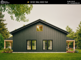 Tiny House Modern House 1000 SQFT Plan 25107