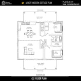Tiny House Modern House 1000 SQFT Plan 25107